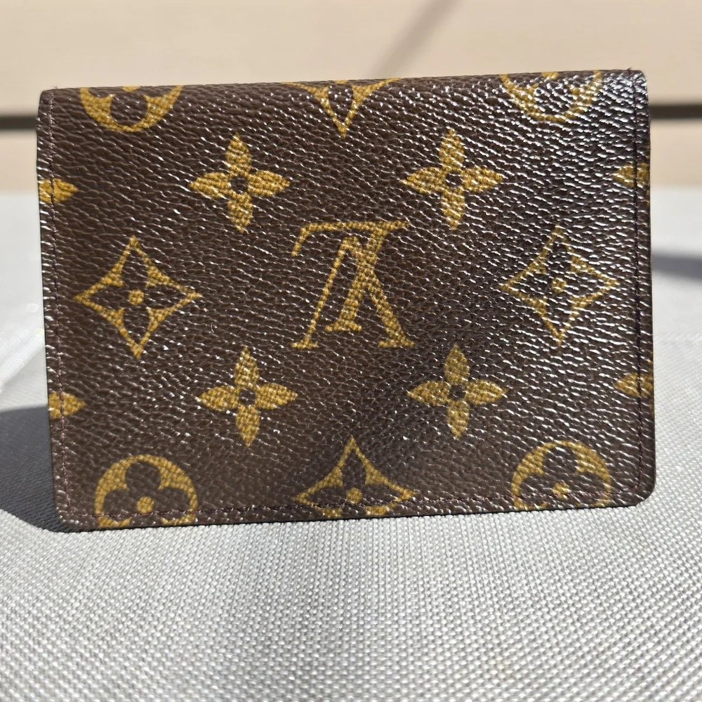 Louis Vuitton Brown and Gold Monogram Card Holder